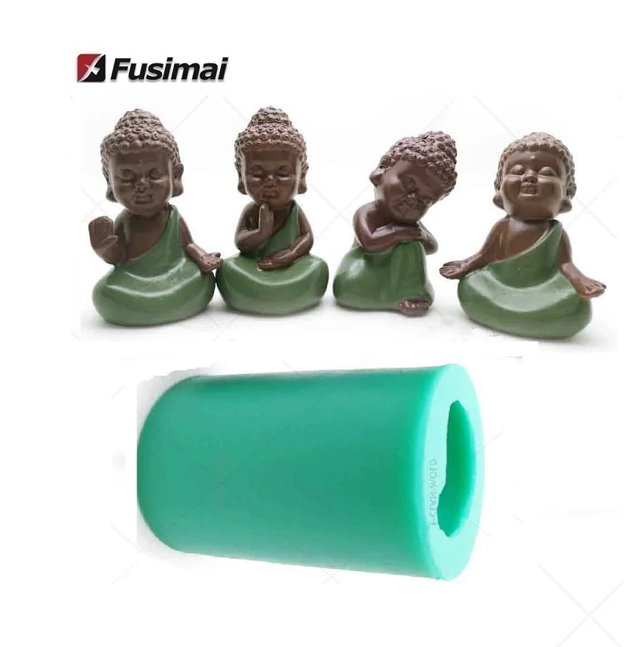 

Fusimai Stereoscopic Tathagata Statue Silicone Candle Mould 3D Big Buddha Candle Molds