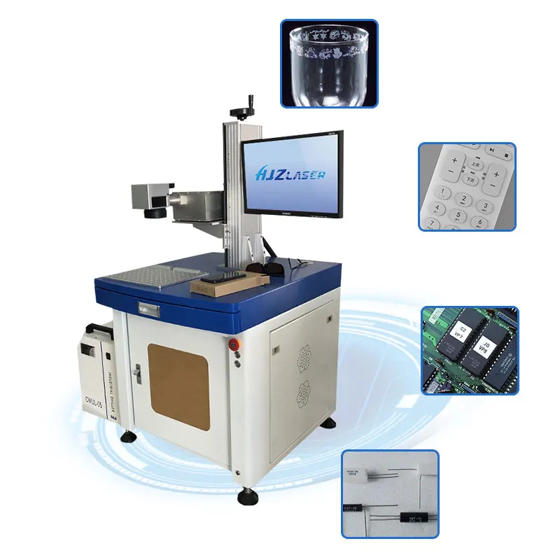 

3W 5W 10W 15W UV Laser Marking Engraving Engraver Marker Machine for USB Cable Phone Cell Plastic Glass Silicon Wafer LED