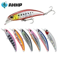 

AHHP 60mm 6.5g JERKBAIT Fishing Lures Sinking Minnow Hard Lure Pike isca artificial Bait 60S