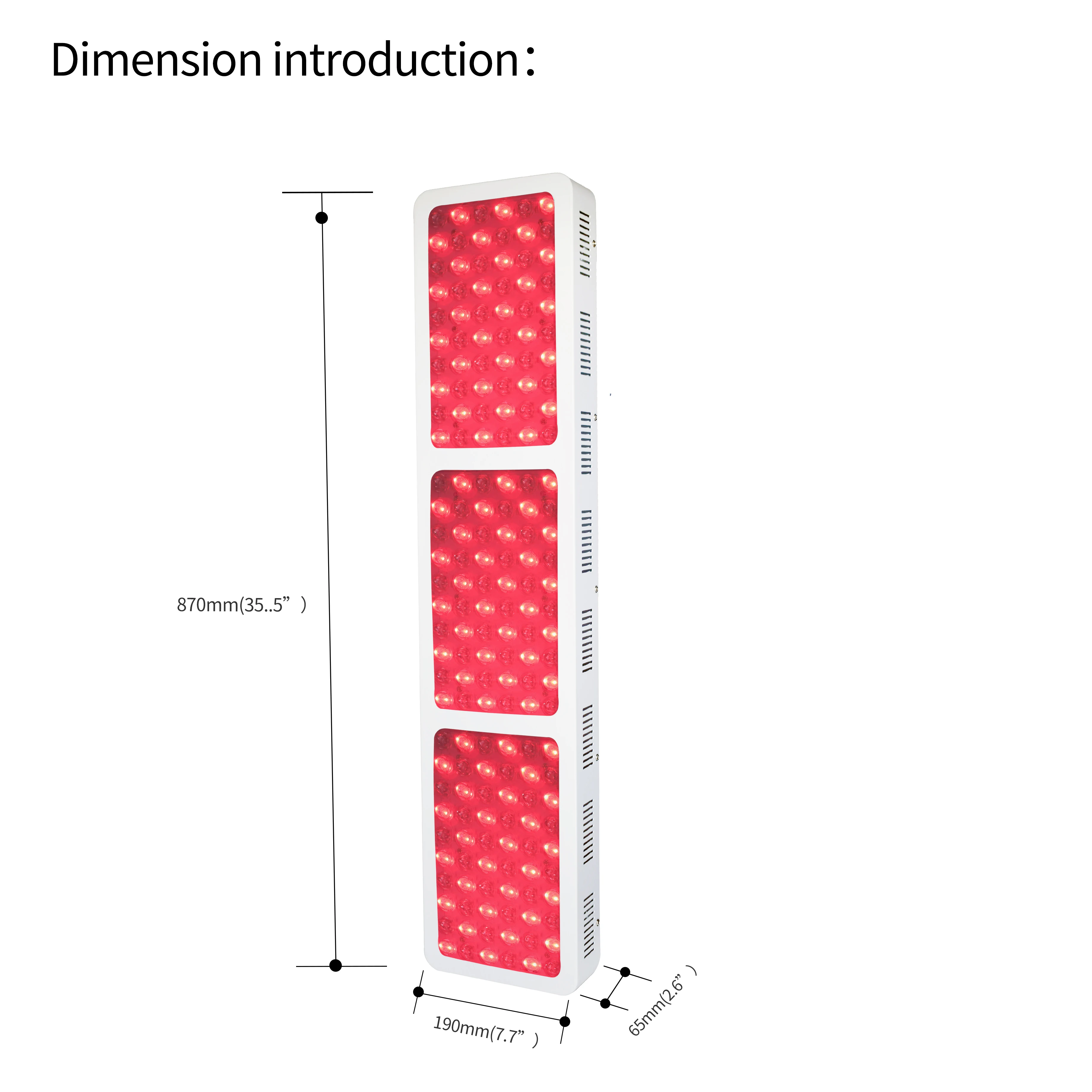

Wholesale 900W PM900 660nm 850nm High Irradiance Full Body Red Light Therapy For Acne Wrinkle Removal