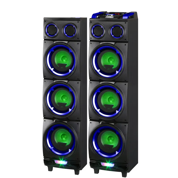 

LINGE Woofer 8'x6 2000W LG-8103S active speaker passive Karaoke Speaker Wireless Big Party Speaker with Trolly