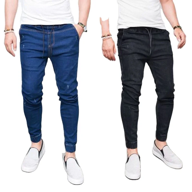 
Autumn Winter New Men Fashion Casual Pants Super Skinny Jeans Slim Denim Leggings Fashion Mens Trousers  (1600168427081)