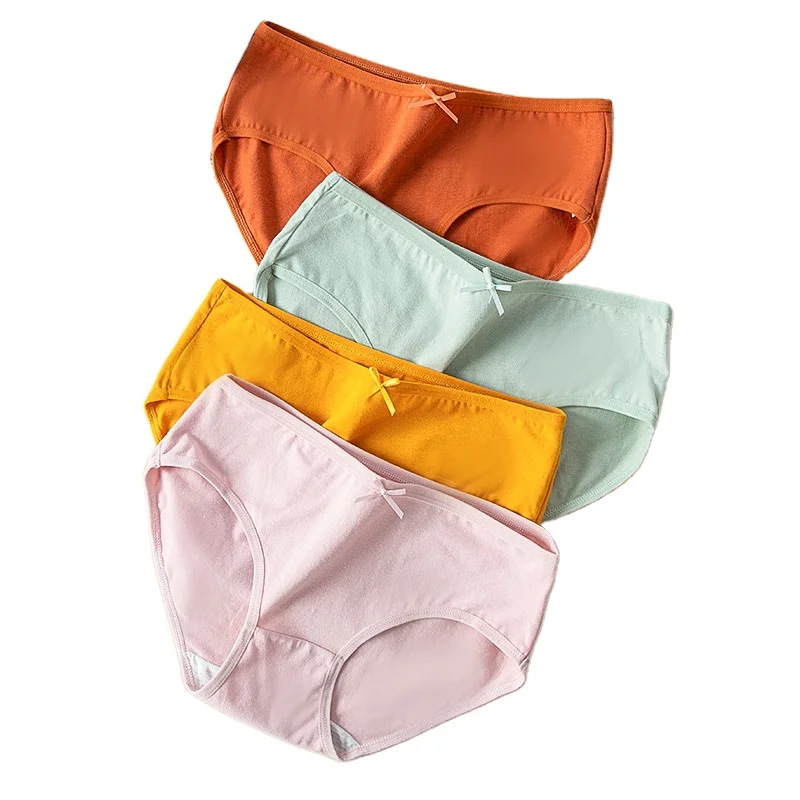 

Wholesale Breathable Women's Seamless Underwear Cute Bow Girls Underpants Female Lingerie Soft Pure Cotton Women Panties