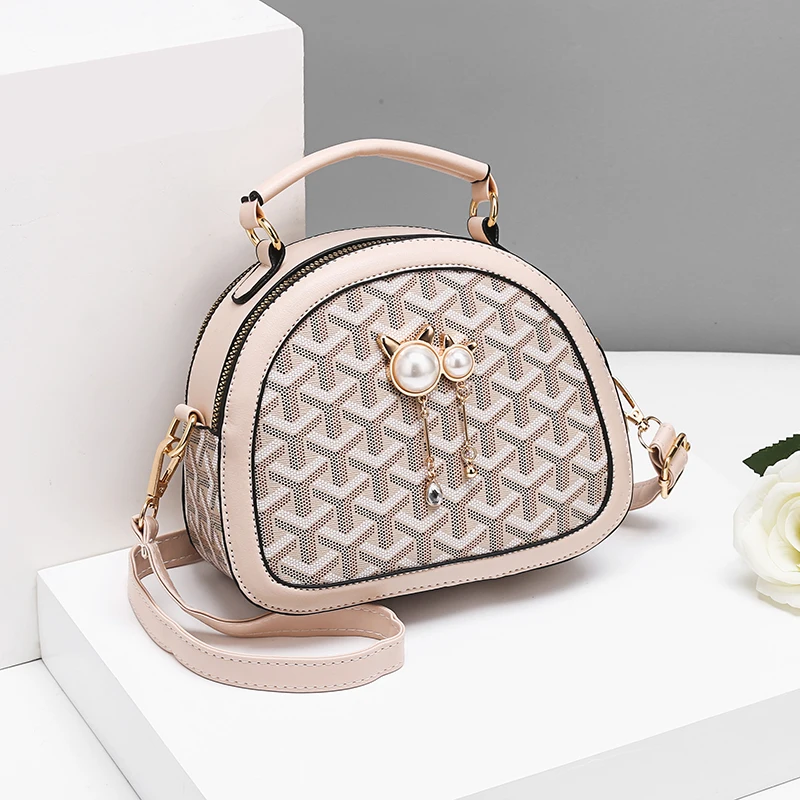 

Longlight Woman Fashionable Shoulder bag Pu / Frosted Polyester Luxury Leather Brand Handbag Crossbody Bags For Women 2020
