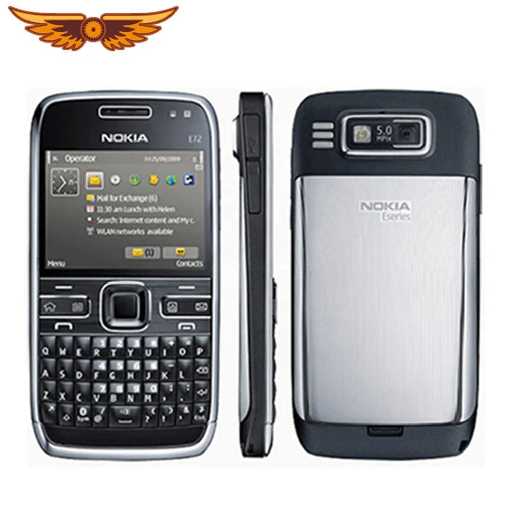 

Original for Nokia E72 3G Wifi 5MP Unlocked Refurbished English Russian Arabic keyboard Mobile Phone