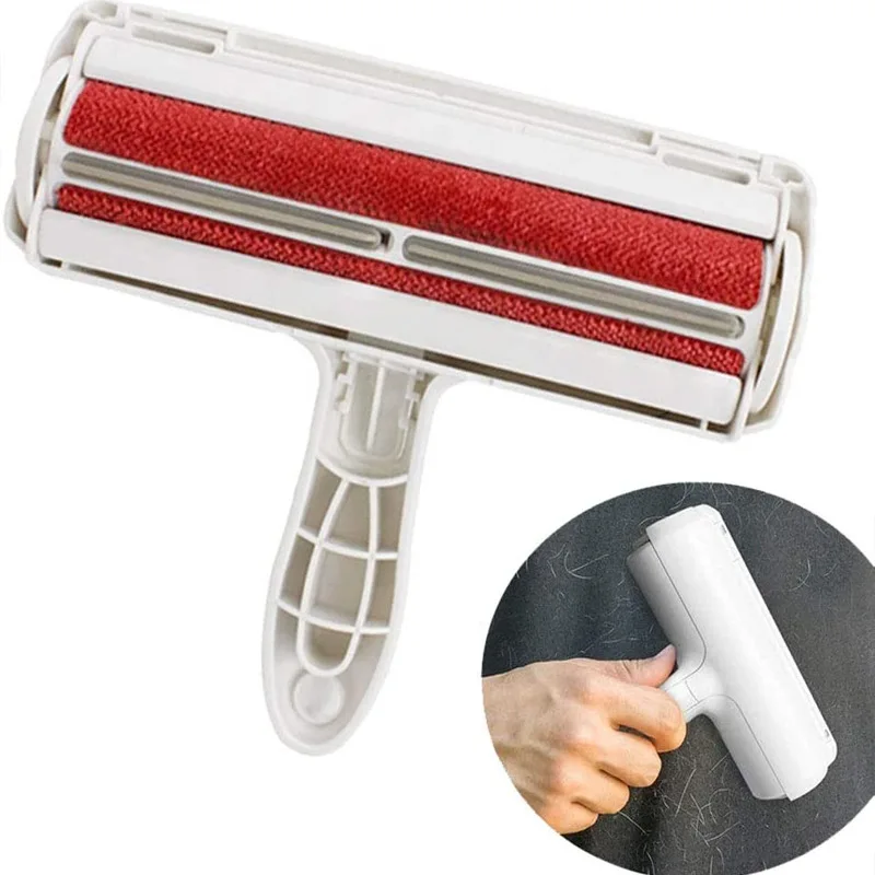 

Reusable Self Cleaning Pet Brush Fur Lint Roller Pet Hair Remover For Dog