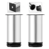 Sofa Leg Mounted l Shaped Modern Furniture Feet Extensions Height Adjustable Chrome Stainless Steel Metal Bed Cabinet Sofa Legs