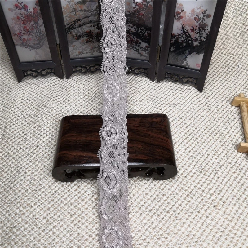 

Width 3cm Exquisite luxury elastic garment accessories lace trim For cuff side curtain accessories, Dyeable