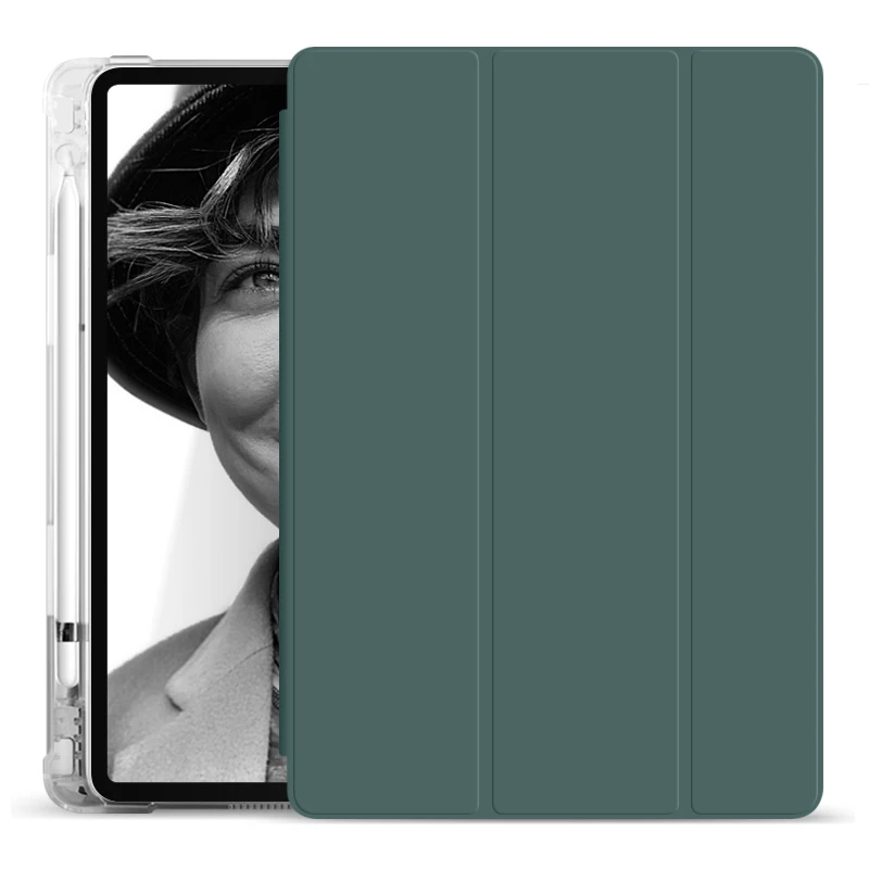 

2020 11 inch New transparent pencil holder cover for ipad 11 2020, 9color