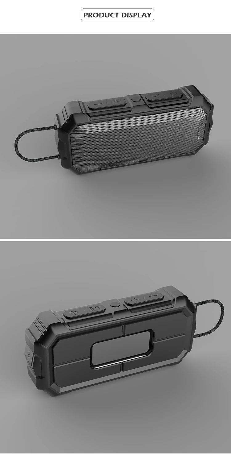 Private Model Subwoofer Soundbox Player Mini All Plastic Box Bluetooth Wireless Trolley Speaker Mobile Phone Black Waterproof - ANKUX.COM