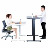 New style modern two legs electric ergonomic adjustable height legs table office desk