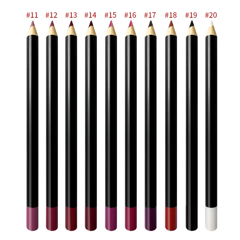 

High Quality Long Lasting Wholesale Best Price Cosmetics 20 color Lipliner Waterproof Lip Liner Pencil