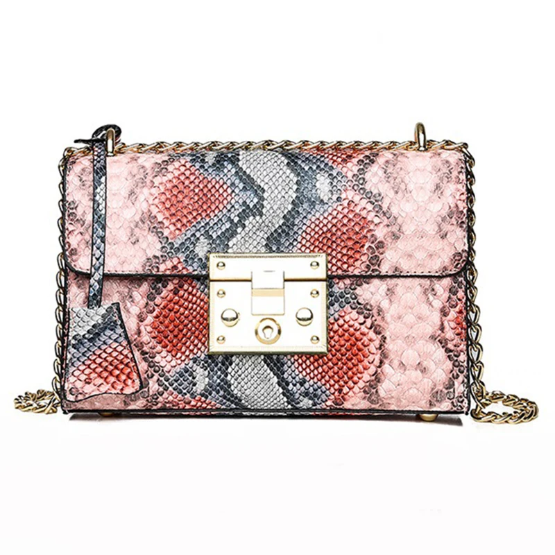 

New Designer Women Lady Shoulder Crossbody Messenger snake skin women Crossbody bag, Customized