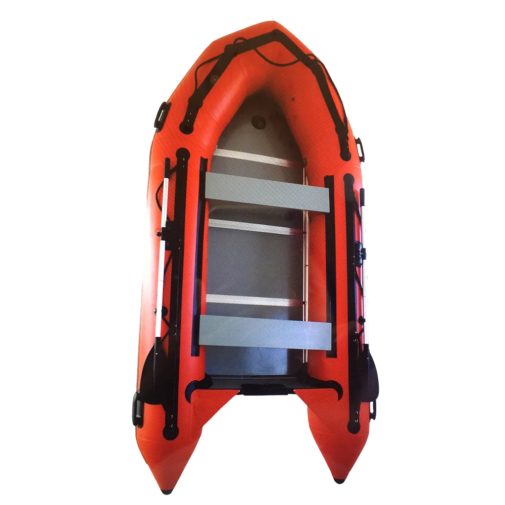 

Best Selling inflatable boat engine equipt aluminum rigid hull inflatable rib boat, Black and red