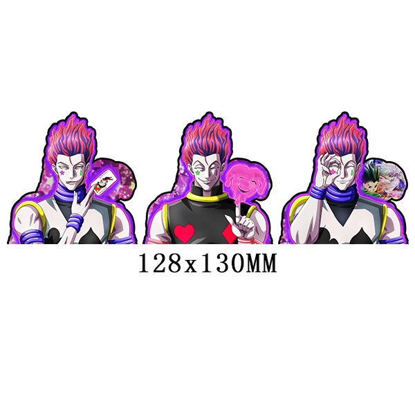 Hunter X Hunter Hisoka Anime Motion Sticker Peeker Sticker Waterproof Decals for CarsLaptopSuitcaseWall Decor