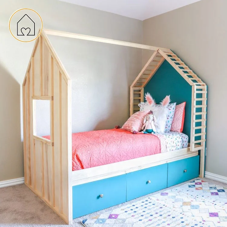 Good Price Children Sleep And Play Blue Kids House Shape Children Bed With Storage Buy Children Bed With Storage Wood Children Bed Blue Kids Bed Price Product On Alibaba Com