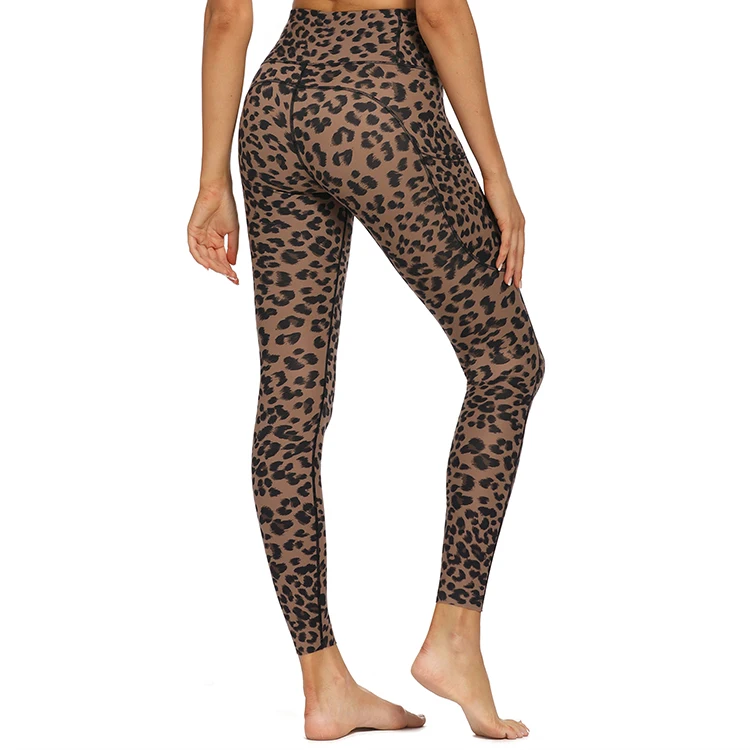 

Custom Workout Leopard Casual Leggings Stretch Yoga Pants