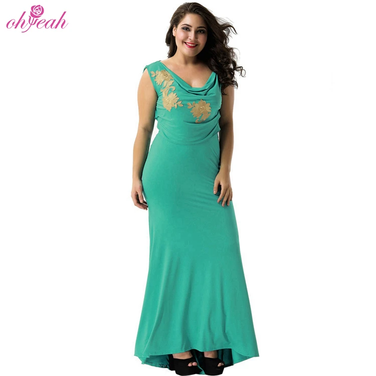 

Wholesale european fashion xxxl fat women plus size dresses