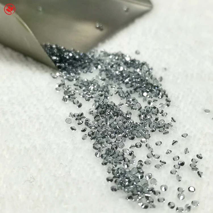 

wuzhou redleaf jewelry gems 5A high quality round brilliant nano grey color wax casting nanogems Nano gemstone, All color available