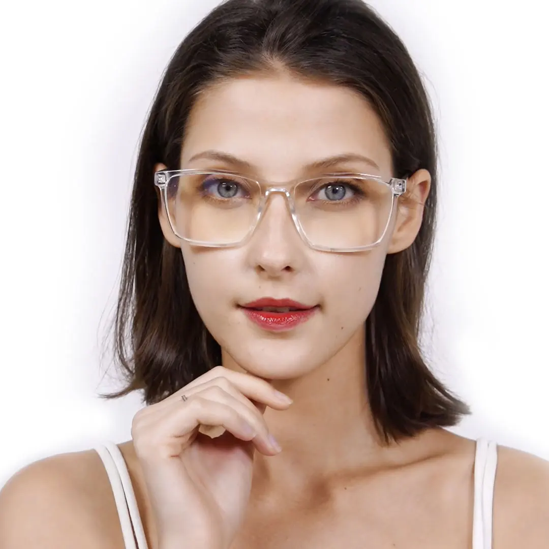 

Gafas Para Computadoras Supplier Transparent Bluelight Filter Eyeglass Oversized Bleu Blocking Blue Light Glasses Square Big