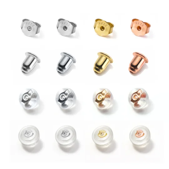 

R.GEM. Wholesale S925 Silver DIY Earplug Earring Stopper Earring Back