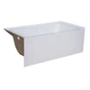 Hot sale in usa cUPC Approved Apron Drop in Skrited Soaking Bathtubs for Hotel Project