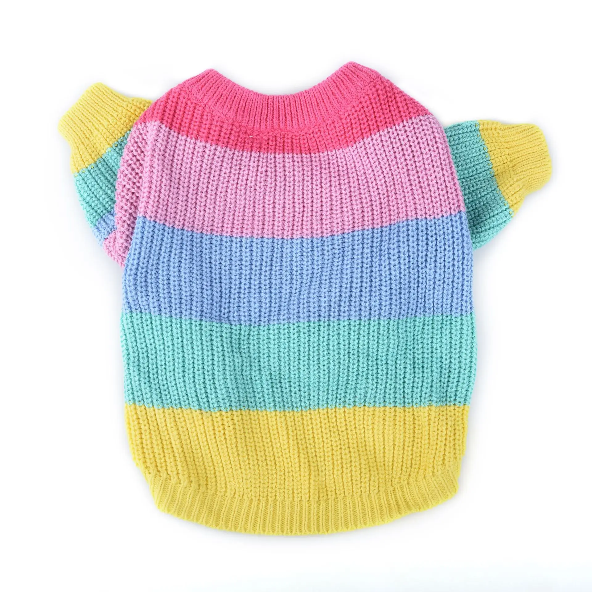 

Wholesale Fashion Gradient Color French Bulldog Pet Sweater Fall Winter Dog Sweater