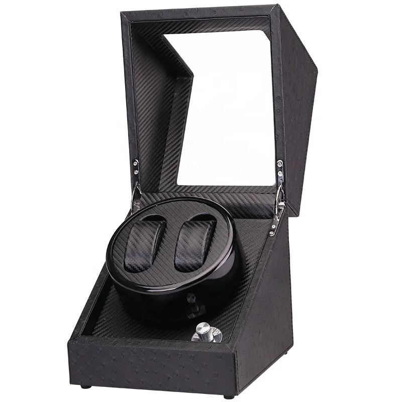 

Top grad travel rotation mabuchi motor winder pu leather electronic watch cabinet shaker stand wholesale