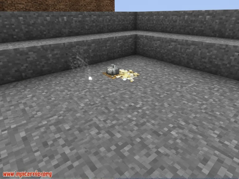 Flint dropping from gravel block in Minecraft survival mode