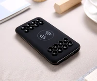 

business type suction cup 10000mAh rubber soft touch 5W wireless powerbanks with MSDS ROHS CE