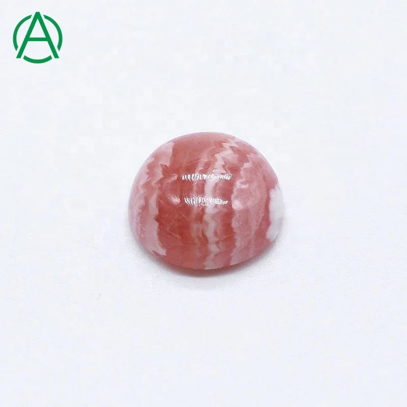 

ArthurGem Natural Rhodochrosite Round Cabochon, Gemstone Cabochons for Jewelry Making, 100% natural color