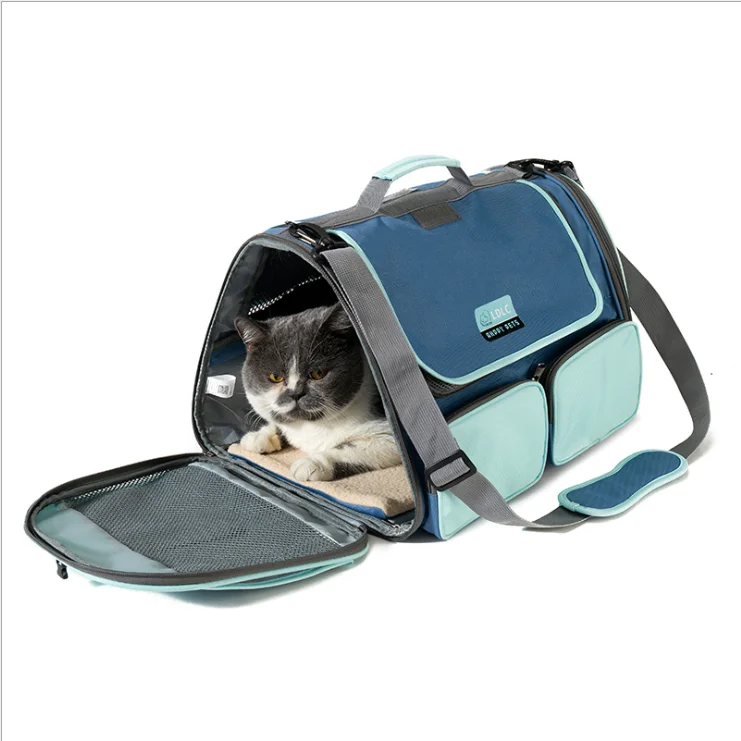 

high quality Portable breathable bag fashion designer folding pet carriers dog cat pet carrier travel bags, Green/white/blue/gray/black/purple