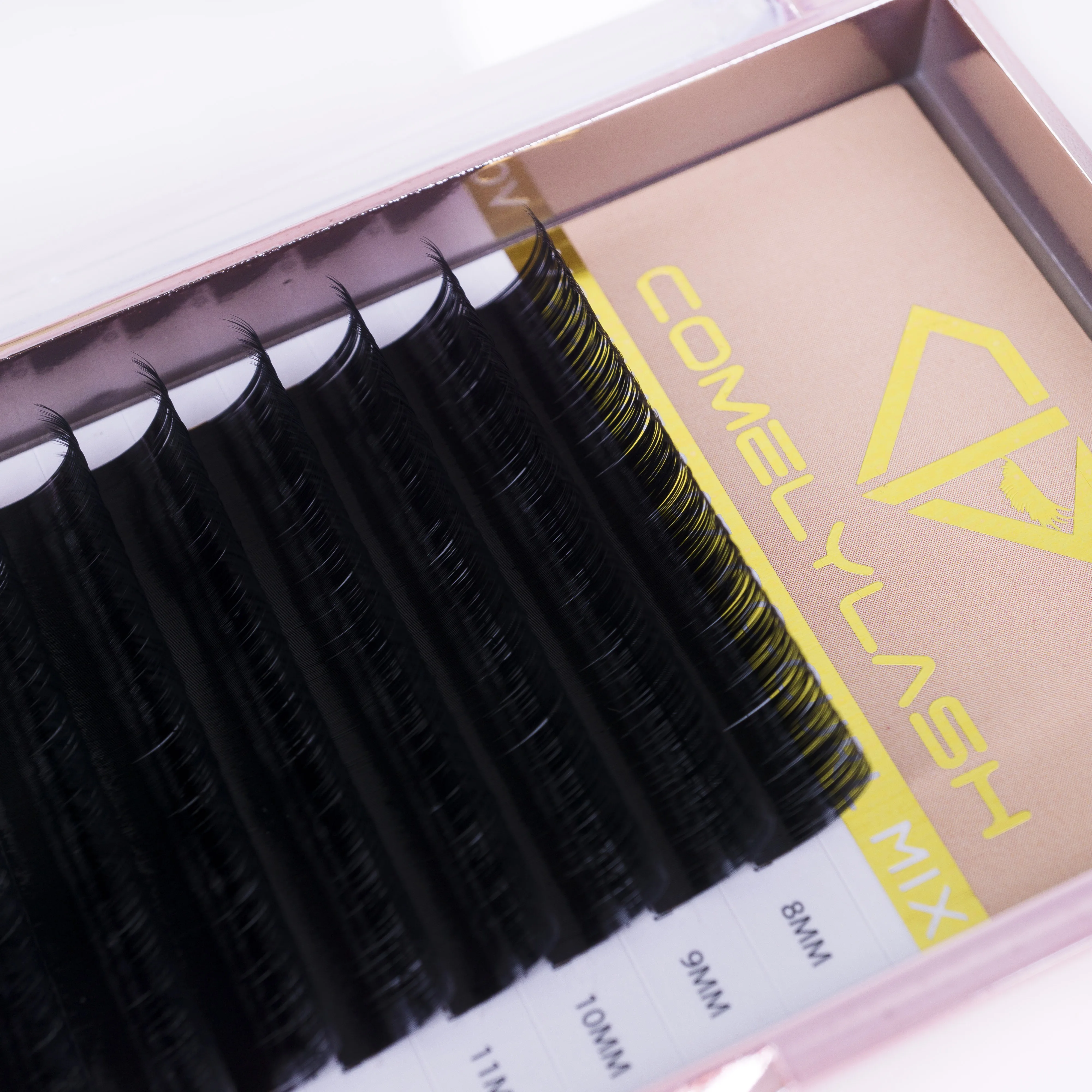 

Comelylash custom individual professional mink private label individual classic volume false eyelash extensions vendors, Black