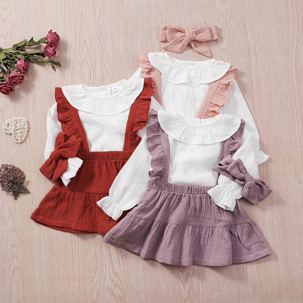 

CHUYA Lady Style Baby Girl Fake 2 Pieces Dress HA20577, Pink/red/purple