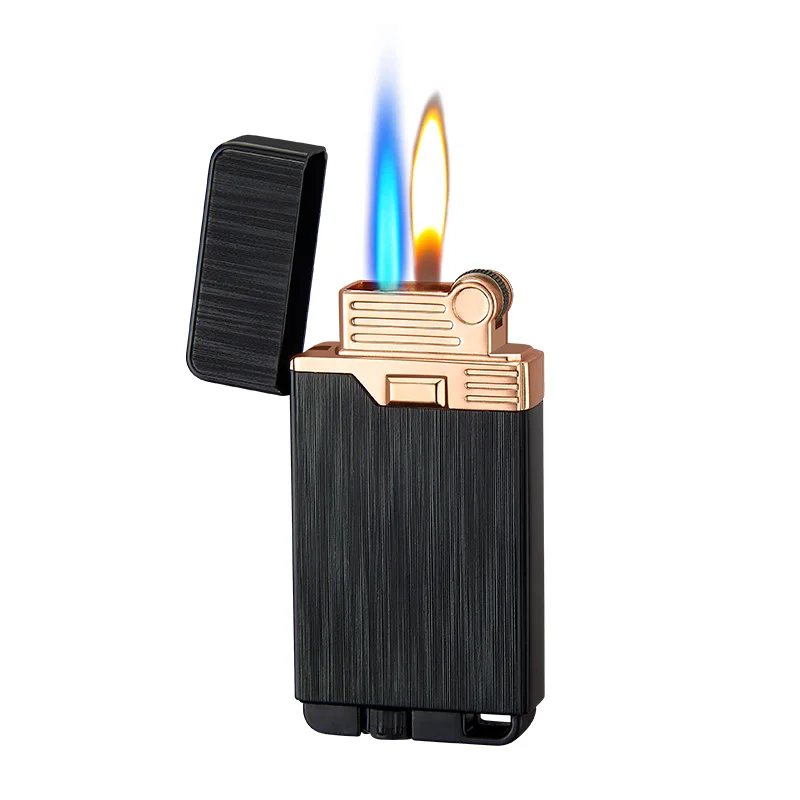 

DEBANG Gas Double Switch Isqueiro Custom Lighter Encendedores Cigar Torch Lighter, Custom colors