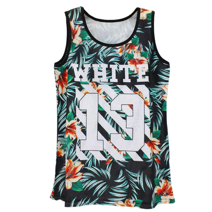 

Design Your Own Stringer With Digital Sublimated Pattern Custom Mesh Fabric Beach Sexy Girl Loose Tank Top, Colors
