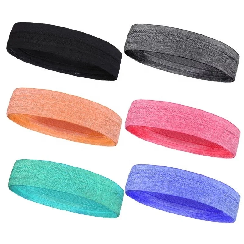 

High Quality Sweatband Elastic Yoga Running Fitness Sweat band Headband Hair Bands Head Prevent Sweat Band Sports Equipment