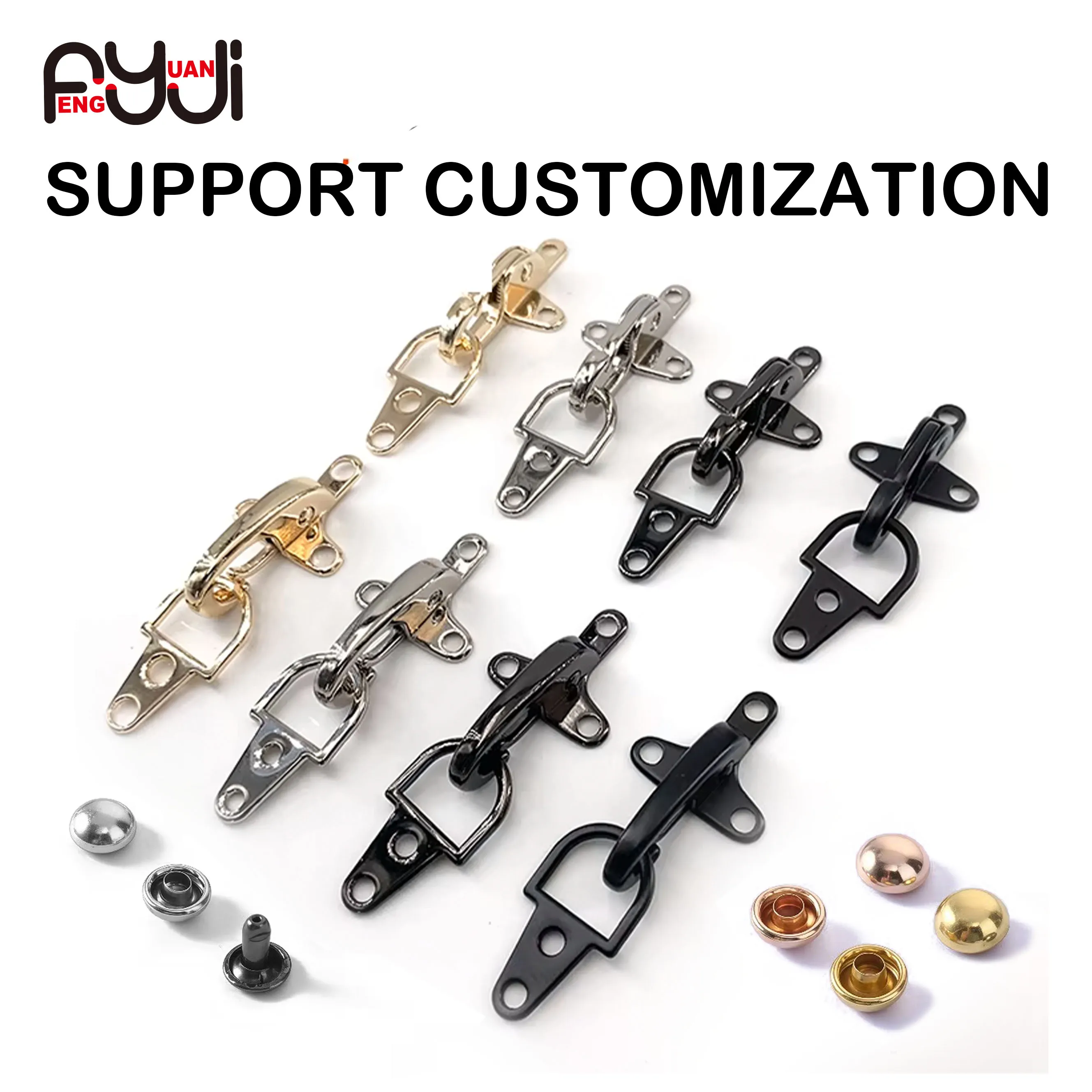 Bomber Jacket Clasp Aircraft Shape Button Detachable Zinc Alloy 4cm Coat Jacket Hasp Buckles Pair Clothing Accessories