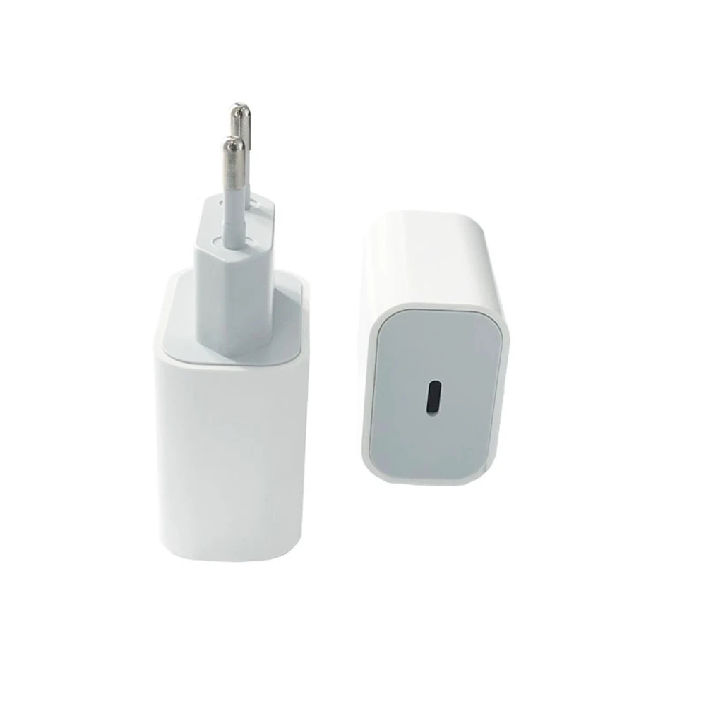 

CE FCC ROHS Certified 20W PD Fast Charging Single USB-C Port Type C Port Power Adapter Wall Charger For iphone 12, White