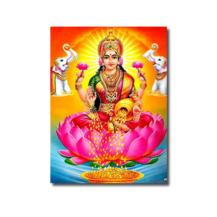 Factory Direct Sale Indian God Printed Canvas Painting with Customizable Size for Home Decoration and Sale