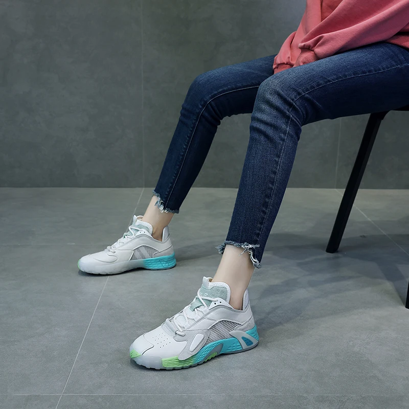 

2020 New arrival mesh upper breathable casual casual sneakers ladies shoes women sports shoes, Optional
