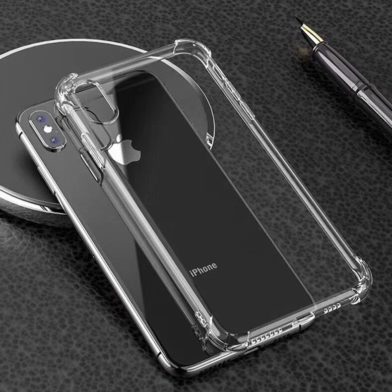 

Airbag Corners 1.5MM Silicone Soft TPU Transparent Clear Phone Case For iPhone 11 12 pro max For Samsung S21 For Xiaomi