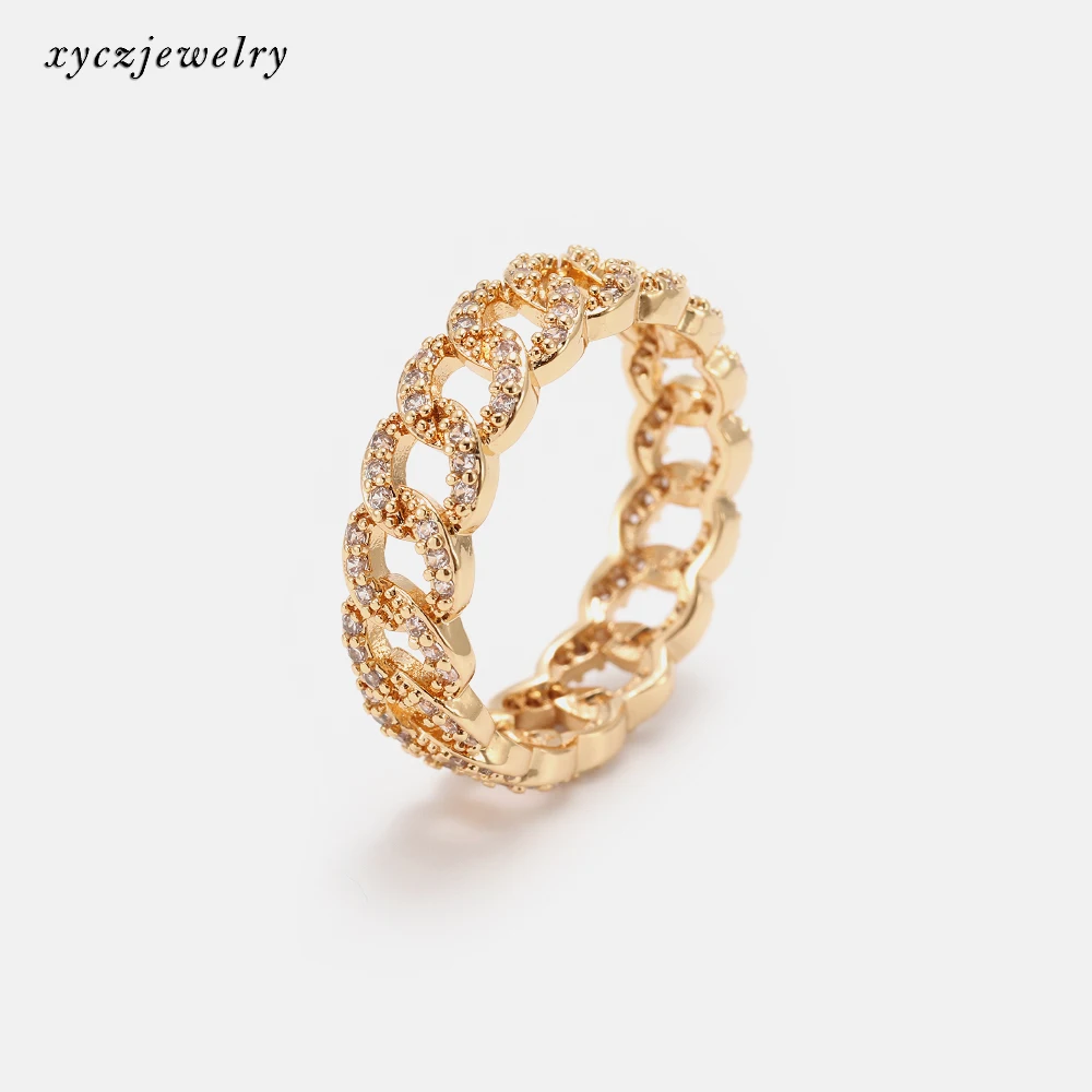 

Fashion Wedding Party Jewelry wholesale Micro CZ Twist Ring