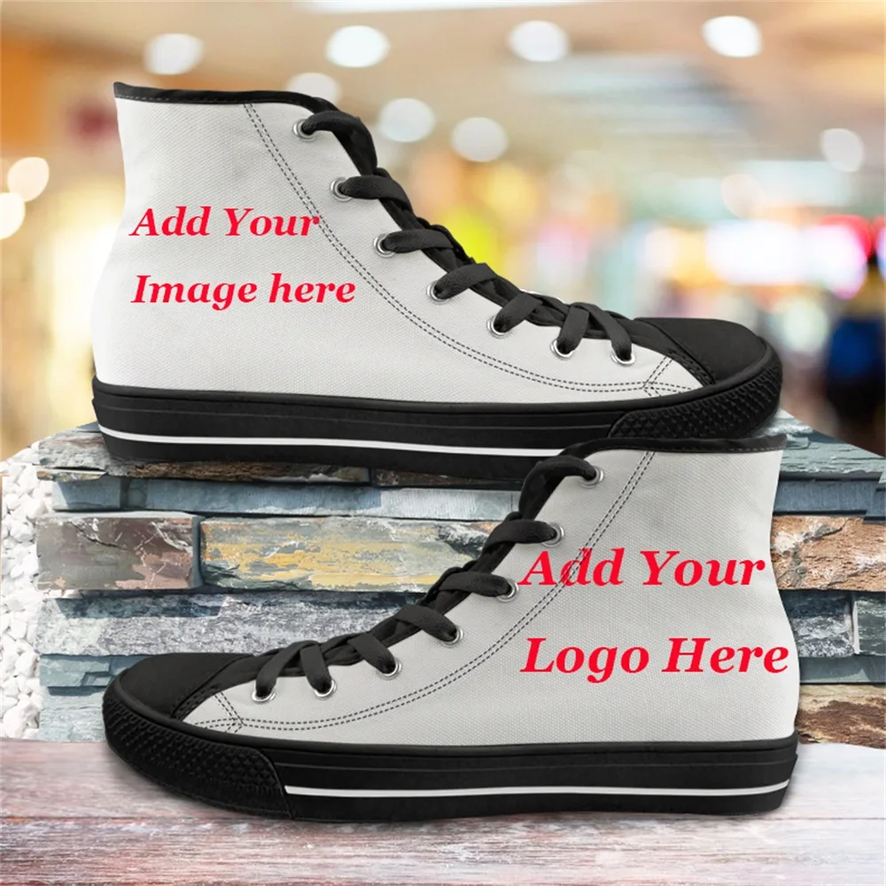 

Custom Your Own Logo/Design/Image/Name/Text/Photo/Pet 3D Full Print Man High Top Canvas Shoes Manufacture MOQ 1 Drop Shipping, As image shows