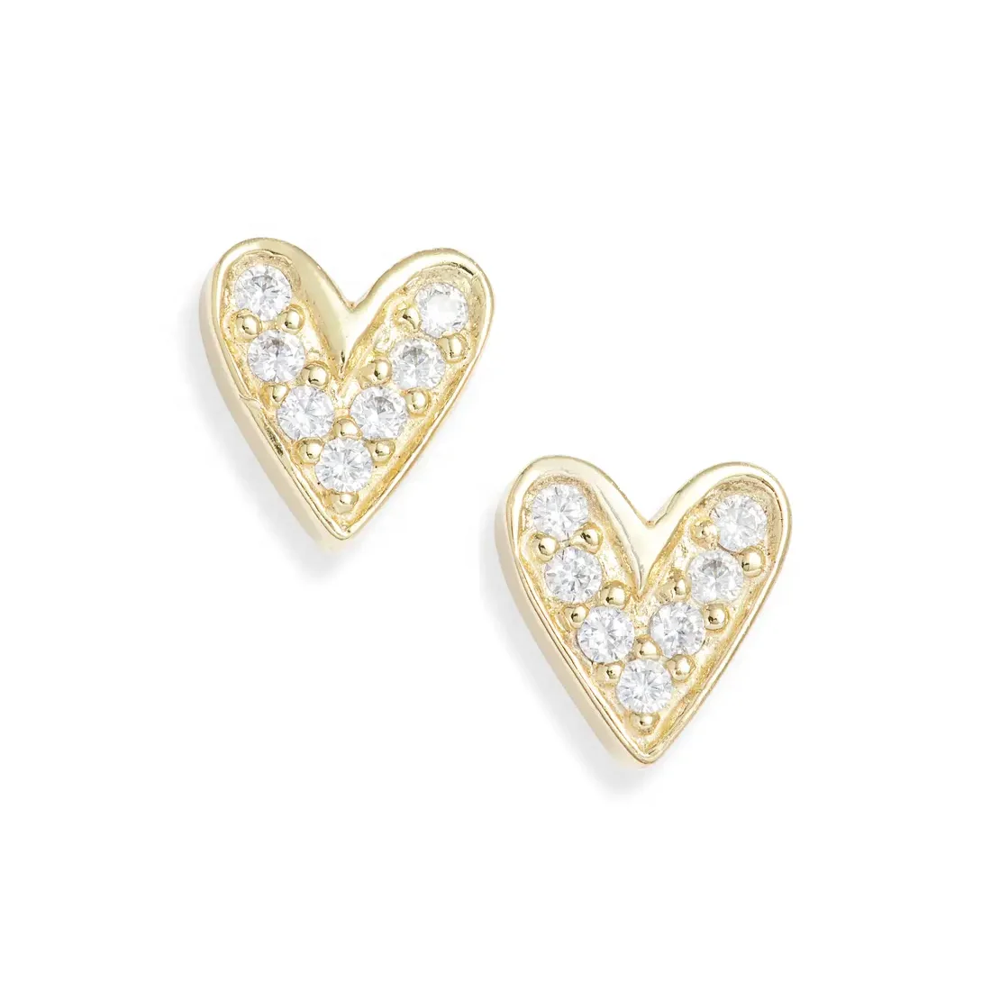 

925 Sterling Silver Mini Heart Cute Hawaiian Stud Earring Jewelry