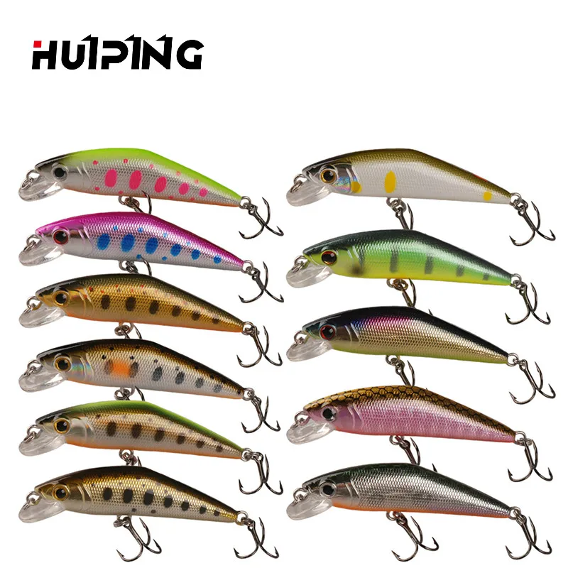 

HUIPING 50mm 4g Minnow Lure Fishing Lures Artificial Hard Bait M070, 11 colors