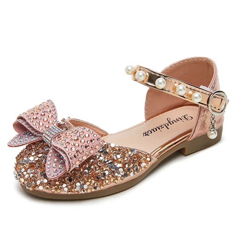 

Princess glass slipper Summer Casual Flat Kids Dress Shoes
