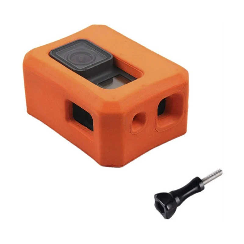 

Cheap Factory Price Action Camera Water Sport Accessories Orange Floaty Case for GoPro 7 6 5, Orange/green