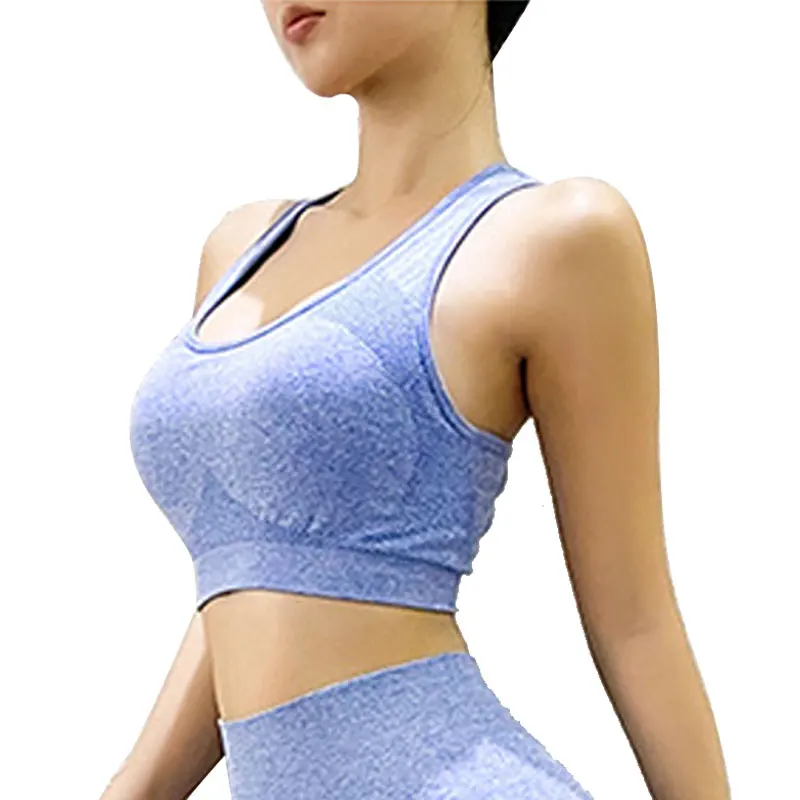 

wholesale quick dry racer back popular seamless womens gym yoga bra sports bra