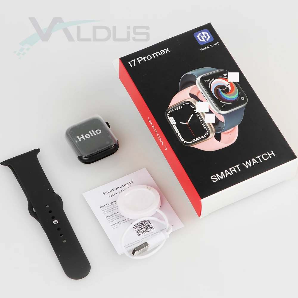 

Valdus 2022 Original Iwo I7 Pro Max Smartwatch Touch Screen Waterproof Series 6 Heart Rate Monitor Reloj Inteligente Smart Watch